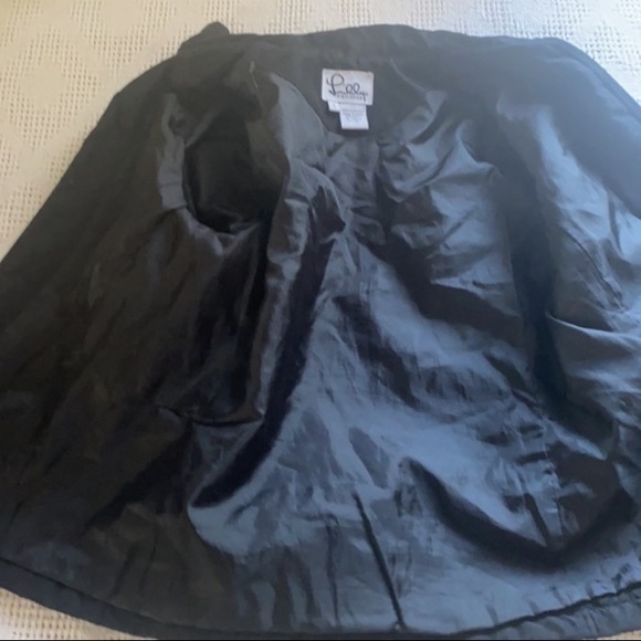 Lilly Pulitzer White Label Black Quilted Zipper Jacket S - Picture 15 of 15